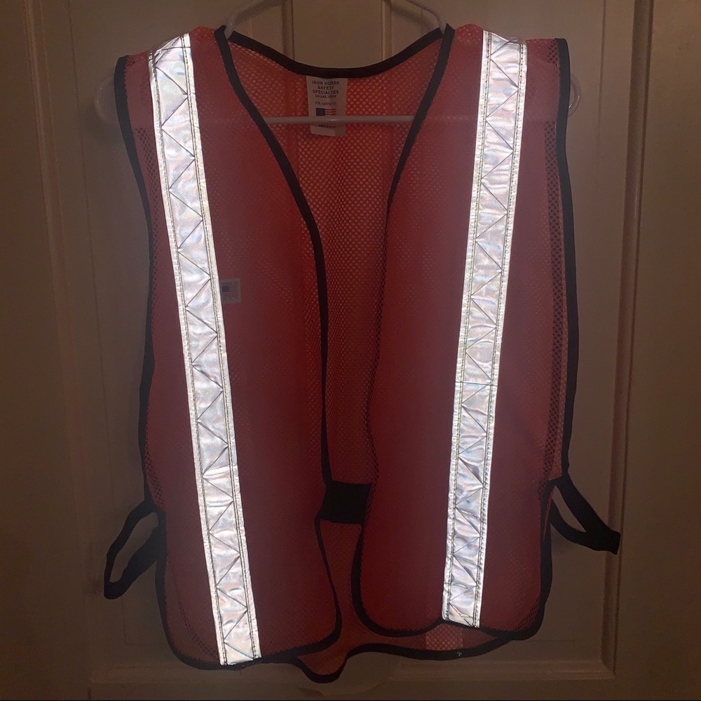 Reflective orange Safety Vest. - Picture 2 of 3